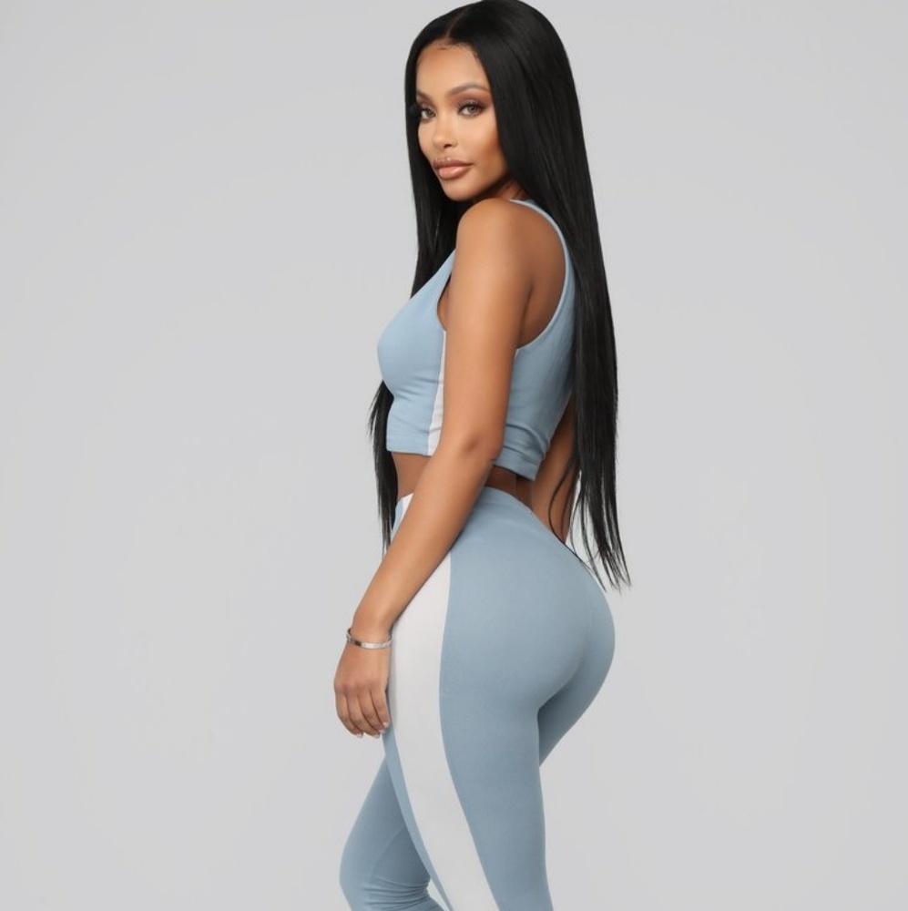 NWT Fashion Nova Ayla Lounge Set - S, Blue